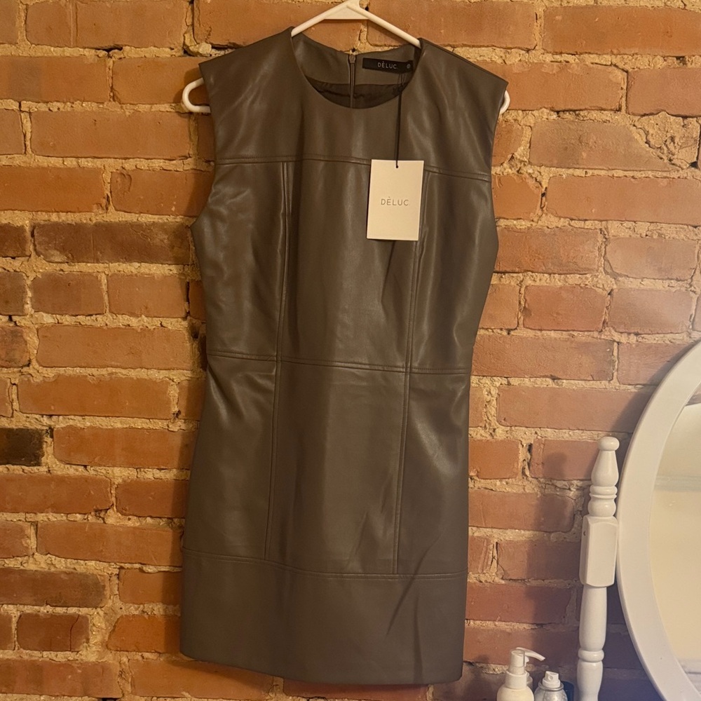 Deluc Slate Gray Mini Dress